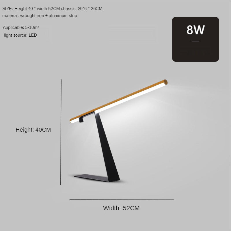 Modern Geometric Long Pole Study Lamp