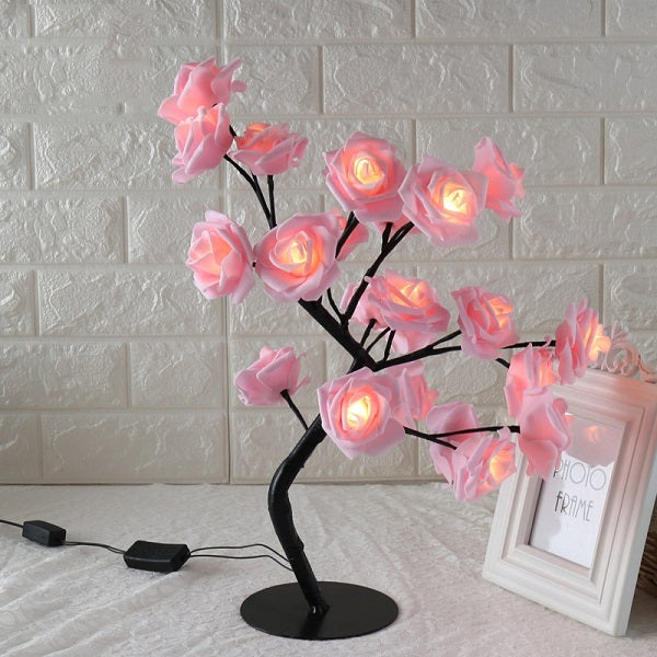 LED Rose Small Tree Lamp