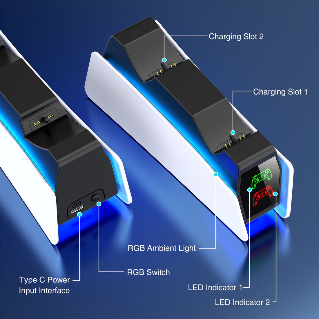 PS5 Dual Controller Charging Station