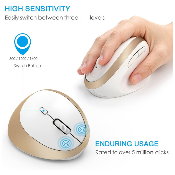 Ergonomic Wireless Vertical Mouse (Small Hands)