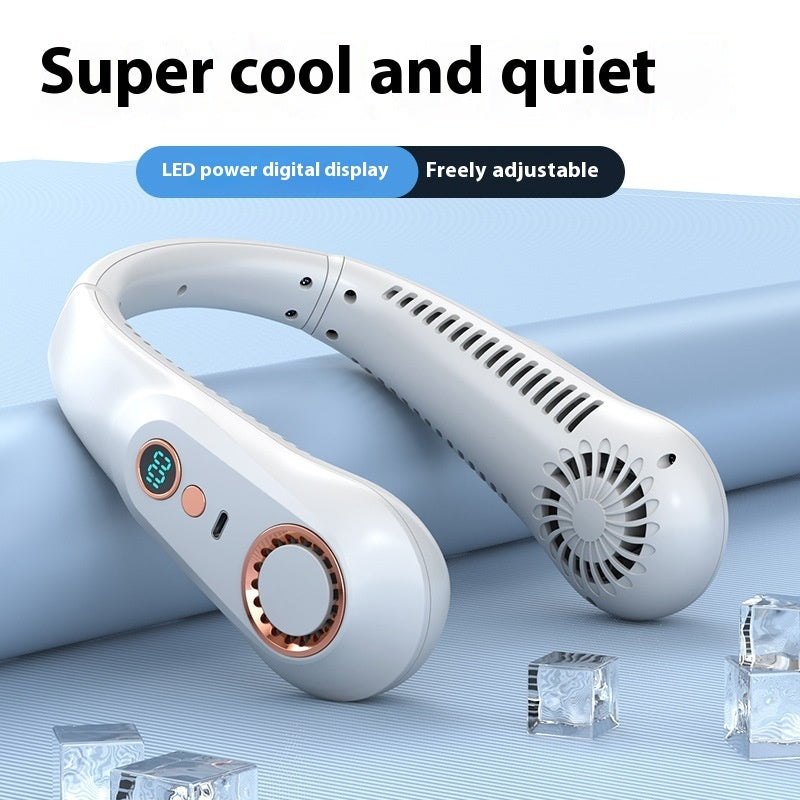 Portable Bladeless Silent Cooling Fan with Adjustable Bracket