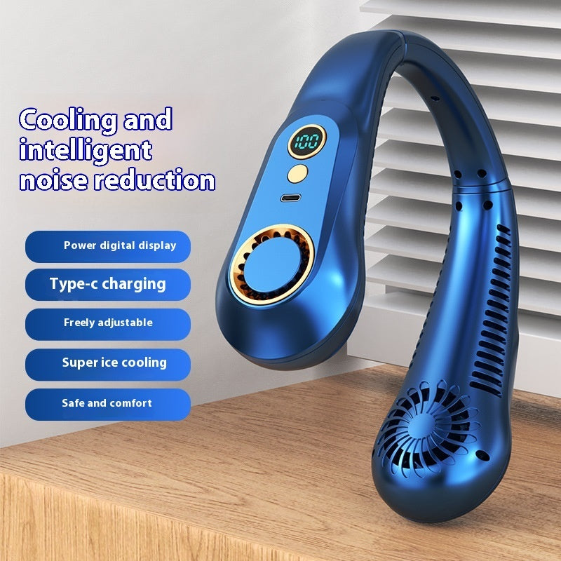 Portable Bladeless Silent Cooling Fan with Adjustable Bracket