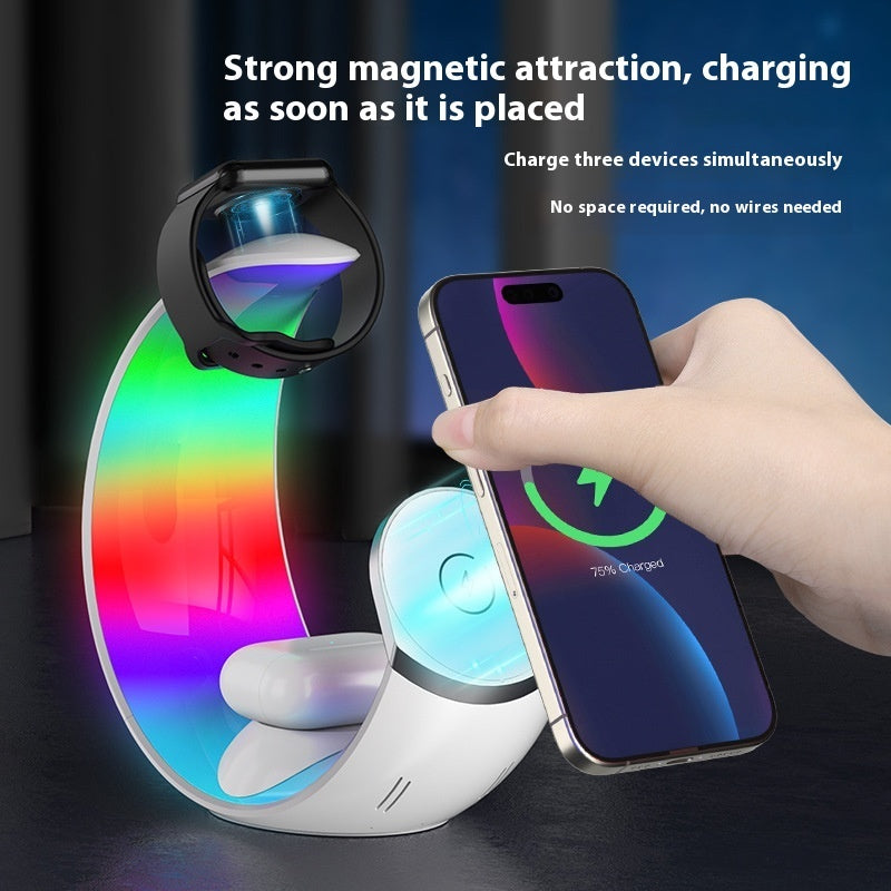 Wireless 4 In 1 Small Night Lamp Charger