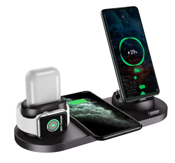 6 In 1 Wireless Charging Dock Station