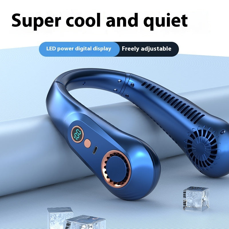 Portable Bladeless Silent Cooling Fan with Adjustable Bracket