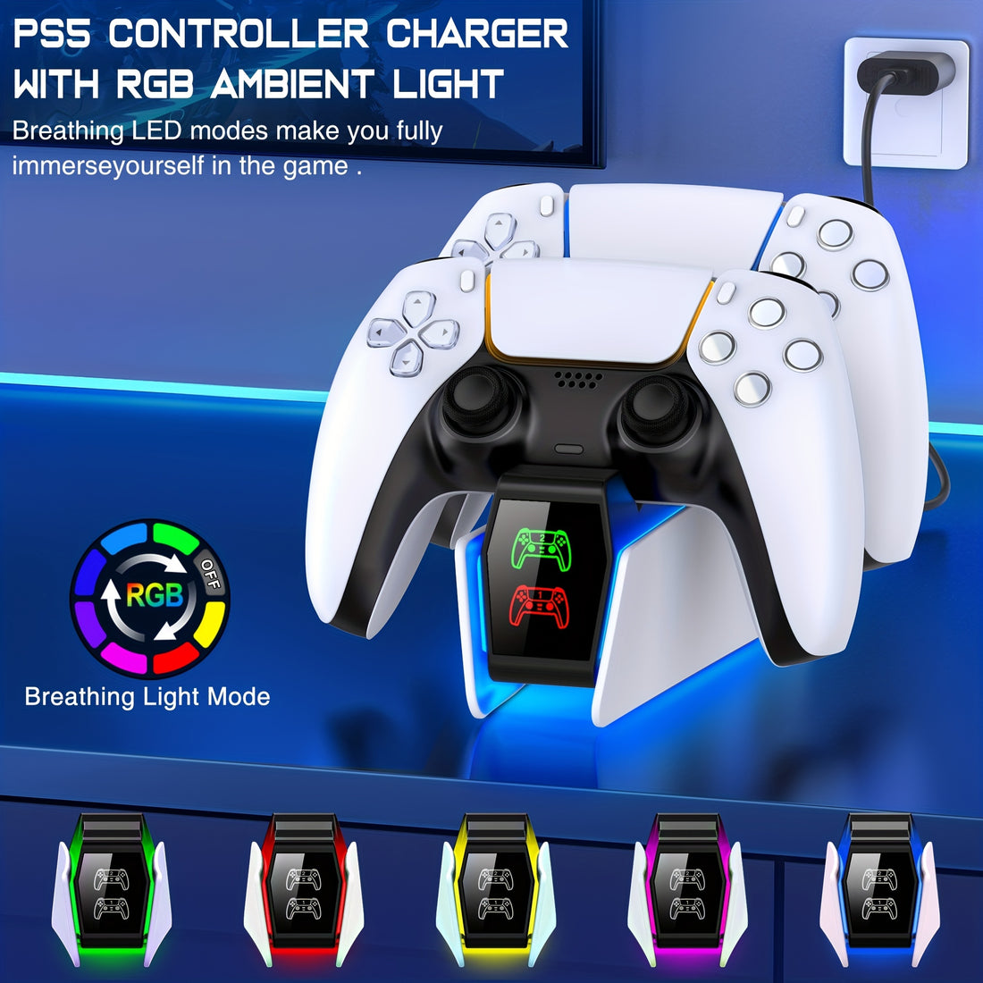 PS5 Dual Controller Charging Station