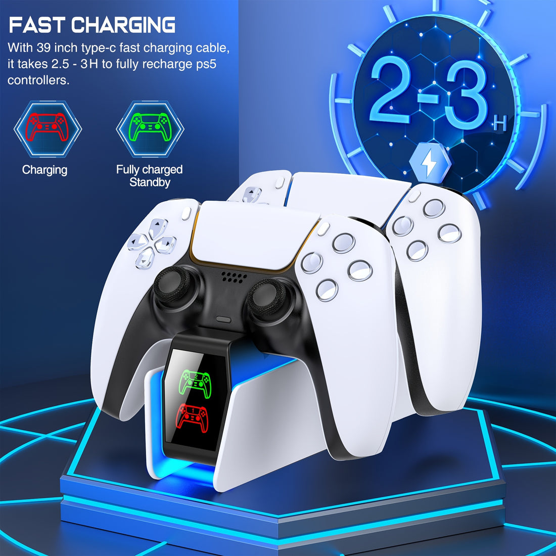 PS5 Dual Controller Charging Station