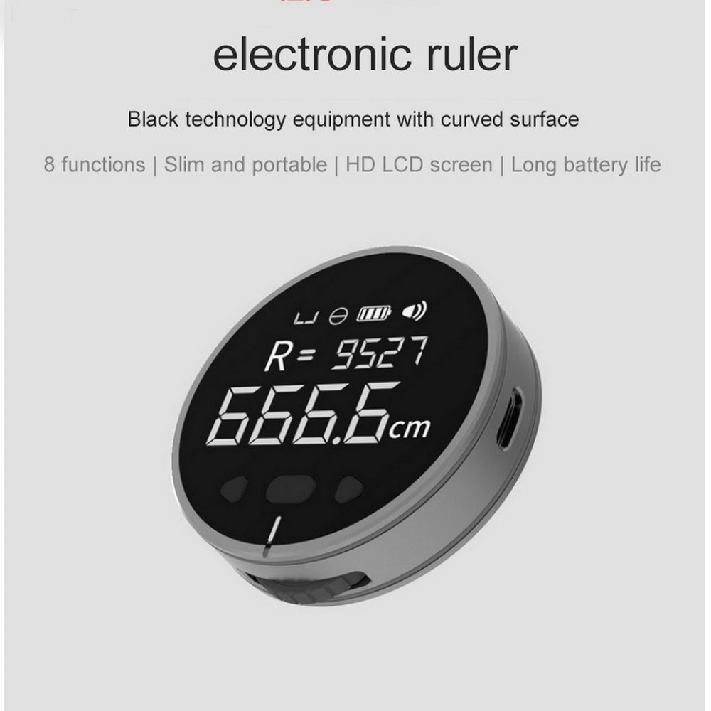 High-Definition Digital Distance Measuring Tool with LCD Display